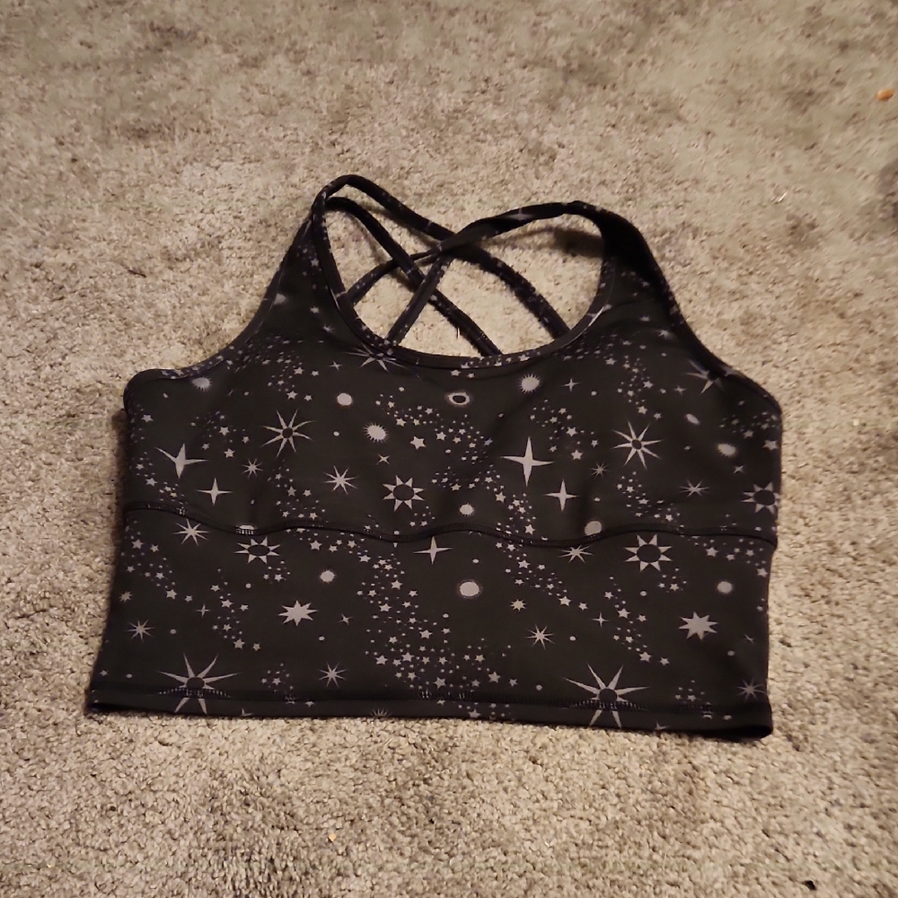 POP Fit Celestial Black Sports Bra